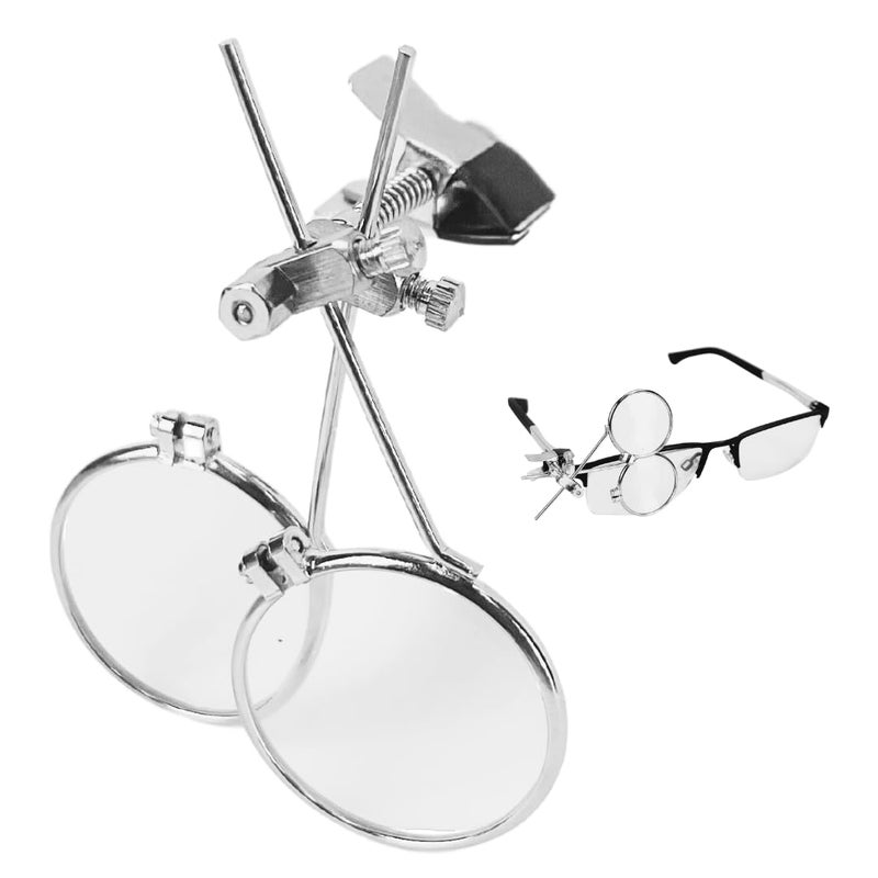 Maximize Hawk MG921D Clip-On Double Lens Loupe, 3.3x 24mm - Image 1